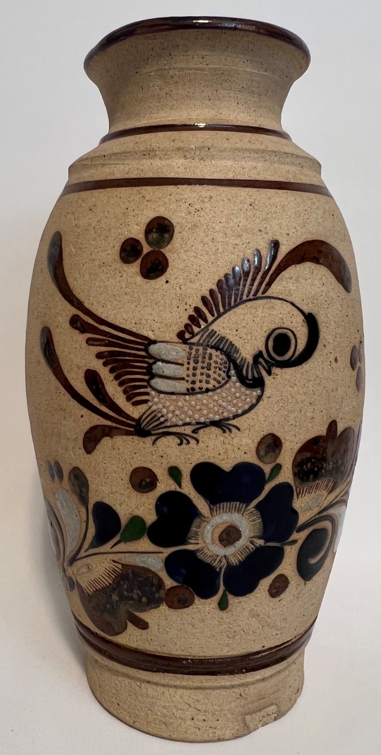 MEXICAN POTTERY VASE 11"