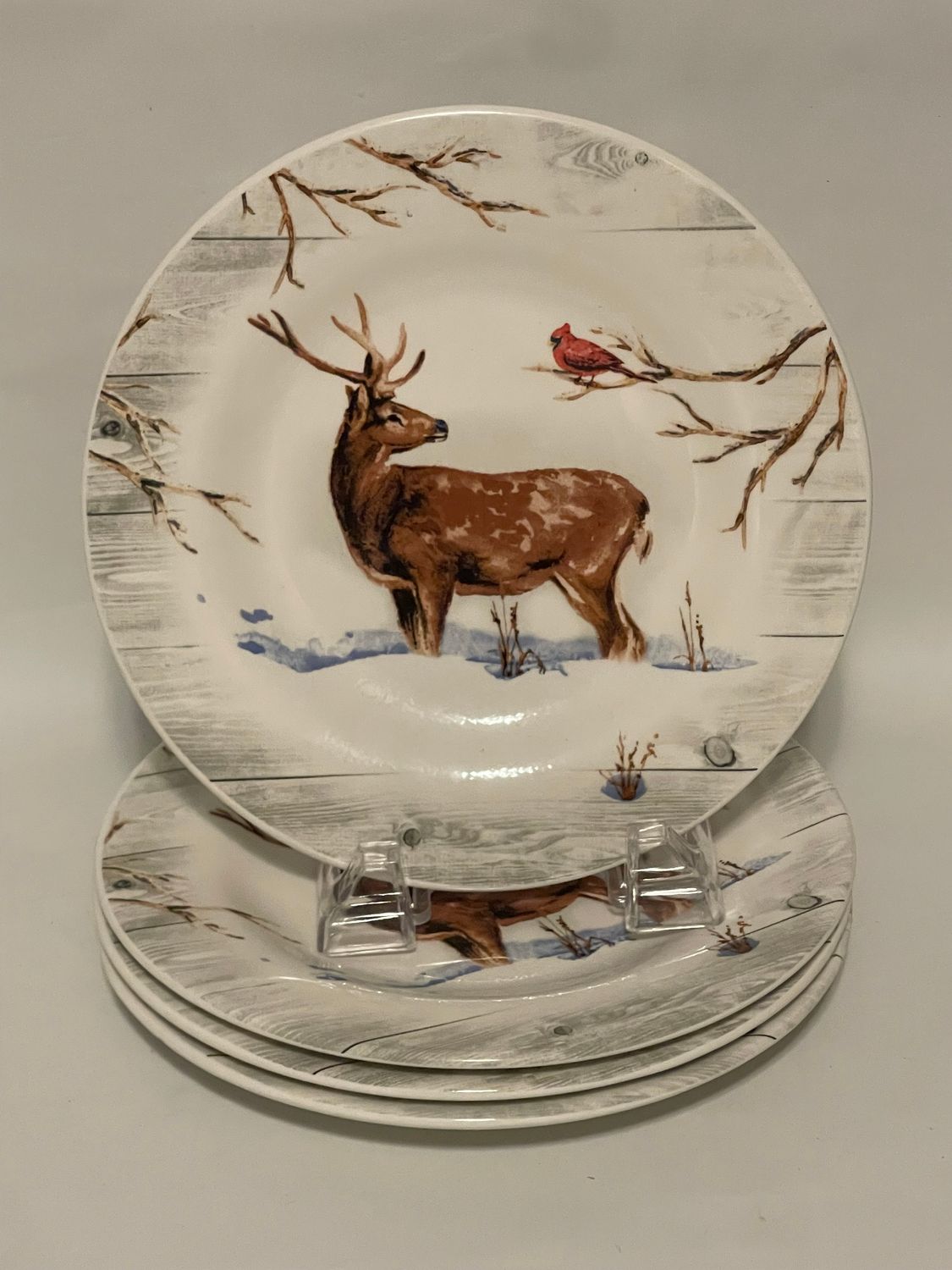 WONDERS OF WINTER SALAD PLATES SET OF 4