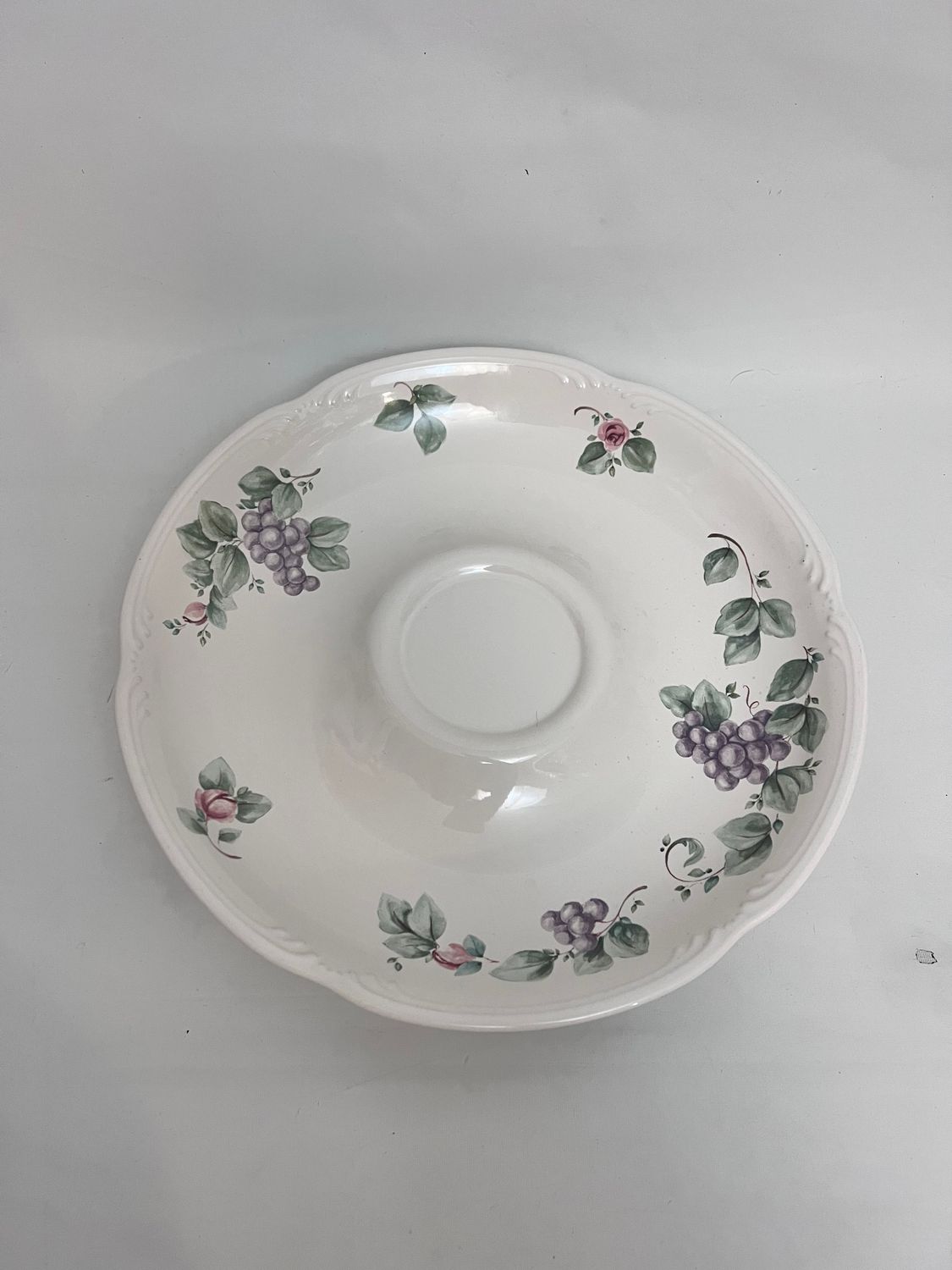 GRAPEVINE CHIP AND DIP BASE PLATE ONLY 12"