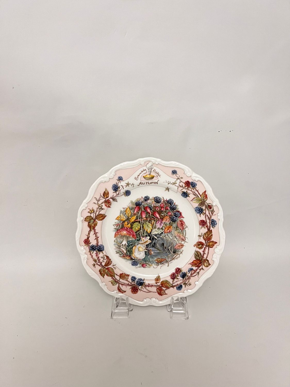 BRAMBLY HEDGE AUTUMN SALAD PLATE 8 1/4"