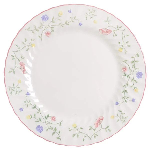 SUMMER CHINTZ DINNER PLATE 10 5/8" ENGLAND 1883