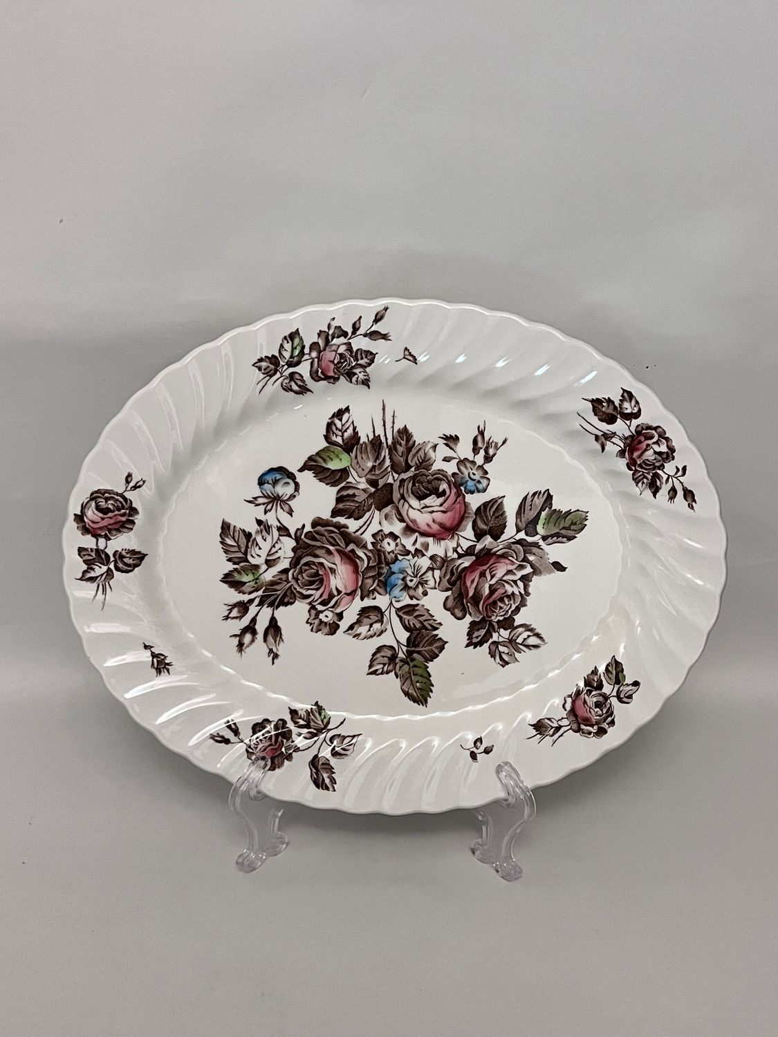 DEVONS SPRAY MULTICOLOR PLATTER 12"