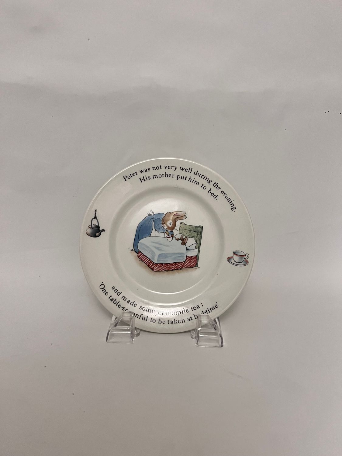 Wedgwood Peter Rabbit Bread &amp; Butter Put Him to Bed
