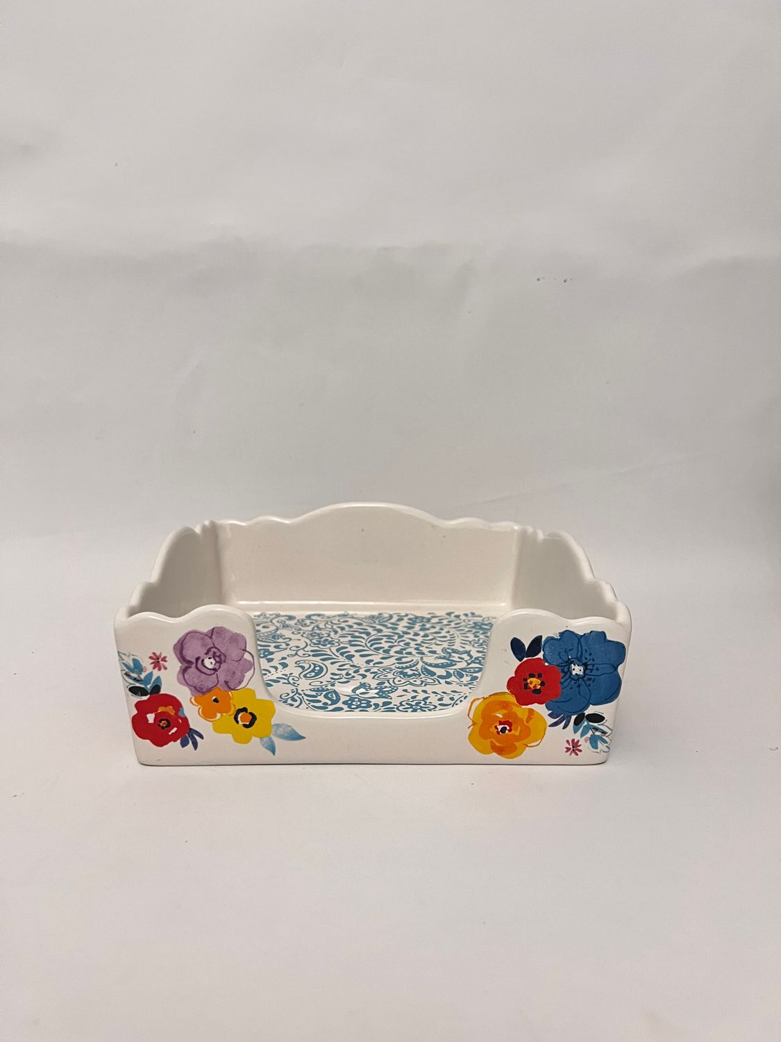 FLEA MARKET NAPKIN HOLDER 7 1/2"
