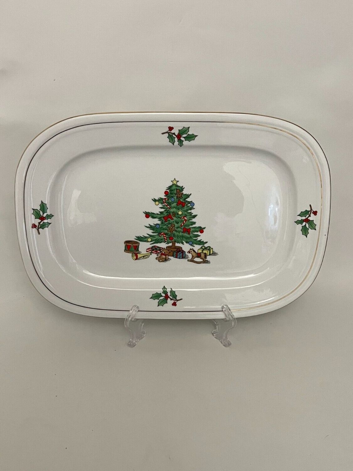 HOLIDAY HOSTESS OVAL PLATTER 13 3/4"