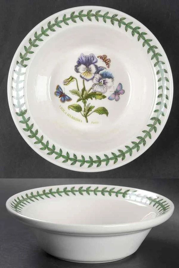 BOTANIC GARDEN OATMEAL BOWL PANSY
