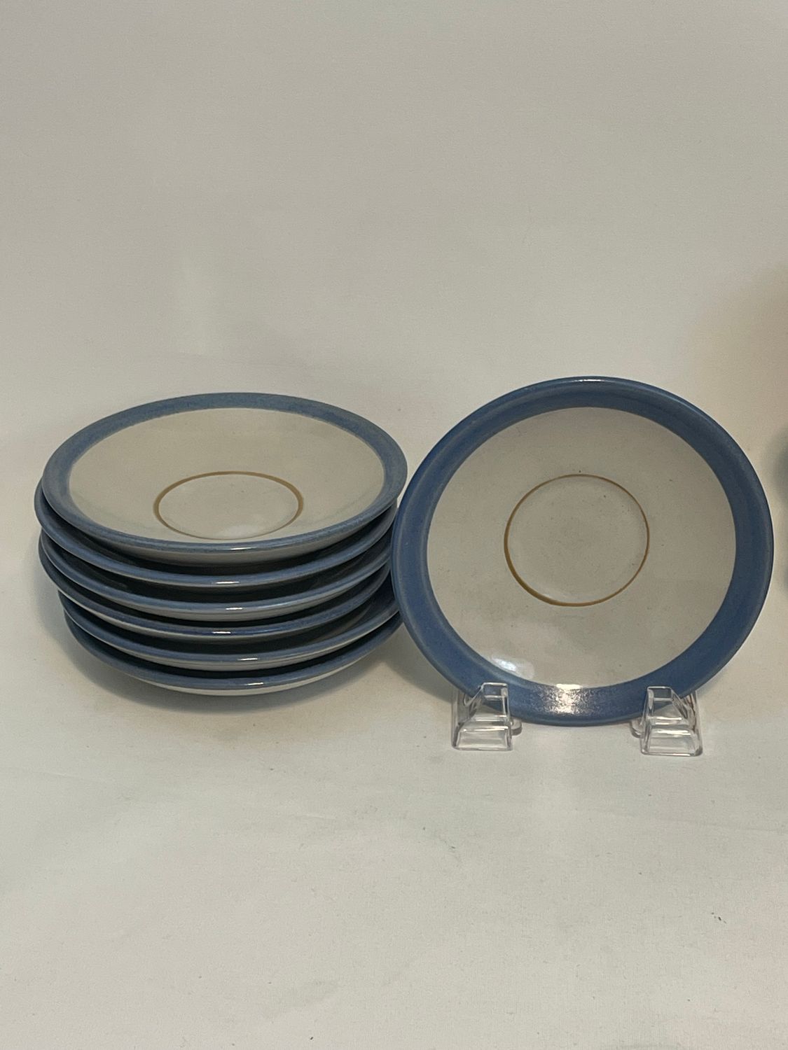 BLUE SAUCERS LOUISVILLE  SET OF 7
