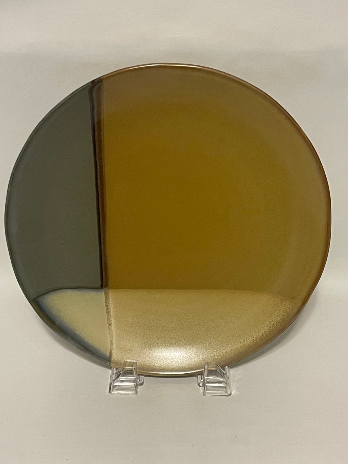 GOLD DUST GREEN DINNER PLATE 10 3/4"