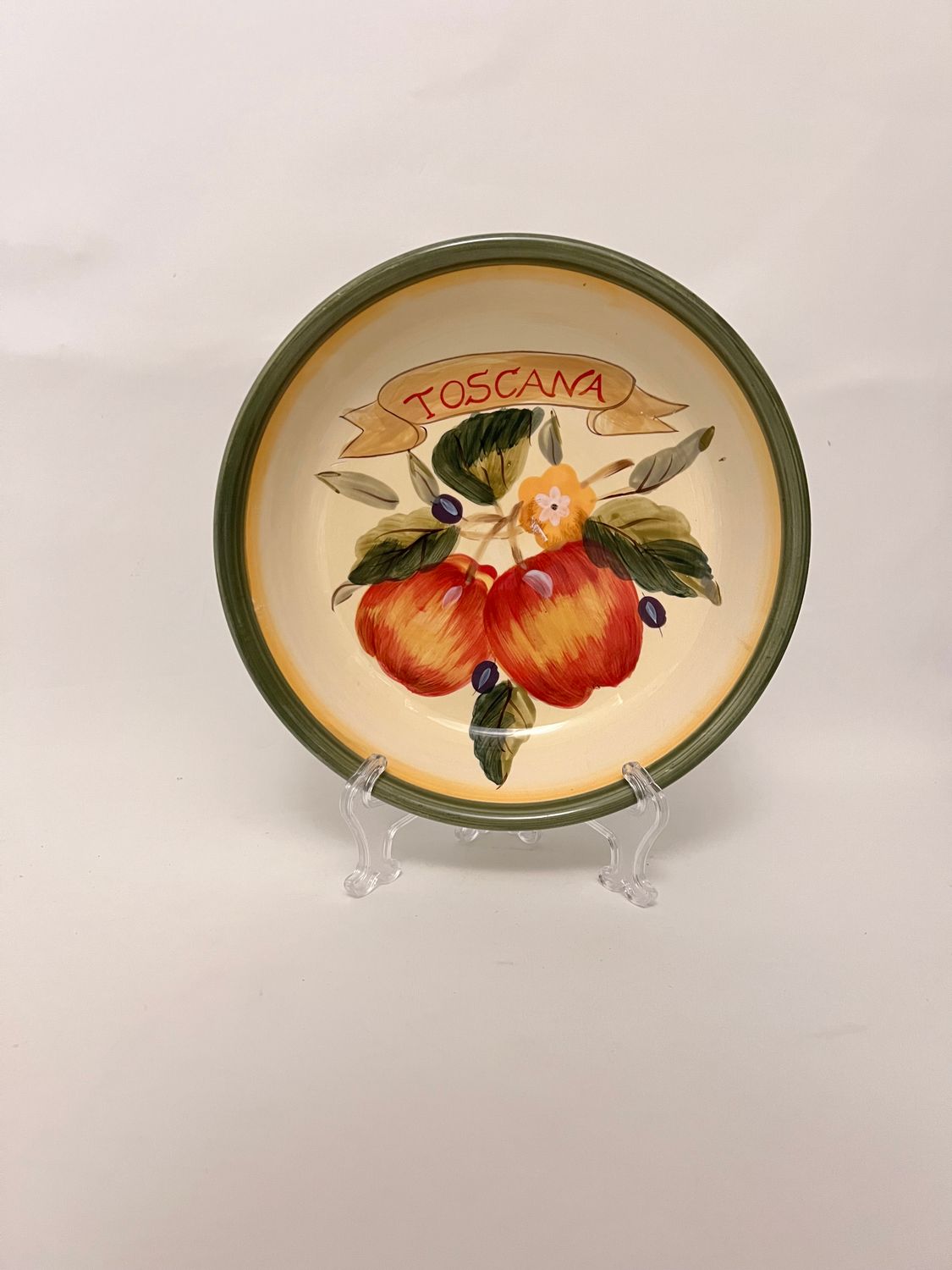 TOSCANA PASTA BOWL APPLE 9.25"