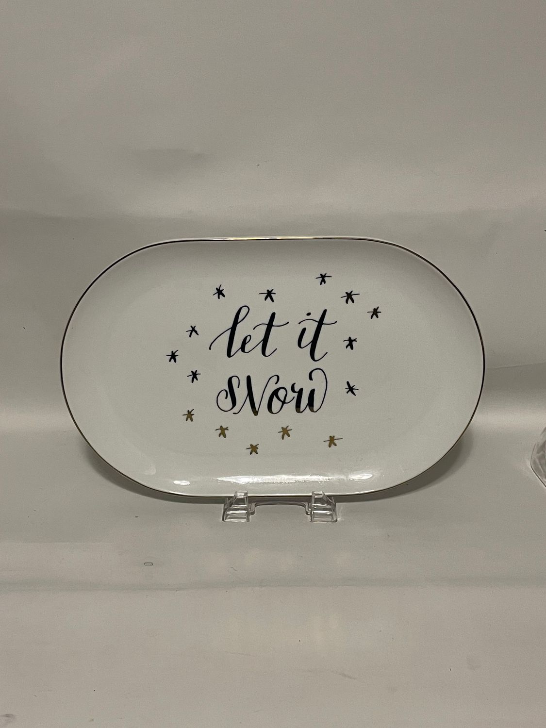 LET IT SNOW PLATTER 15"