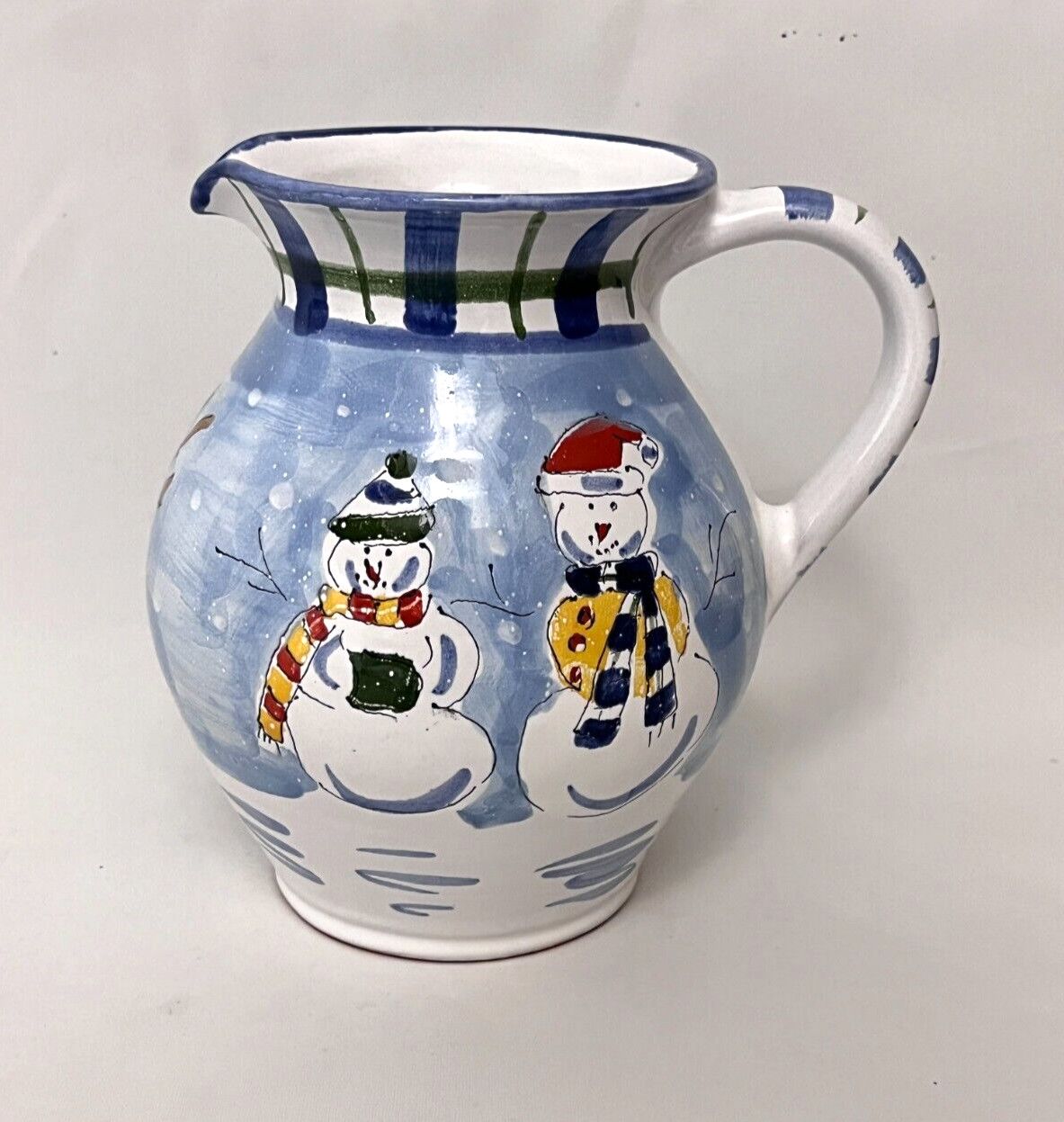 SNOWMAN PITCHER 8"