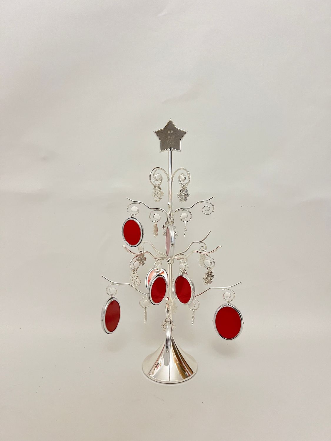 CHRISTMAS TREE  PICTURE FRAME SILVER TONE 2005