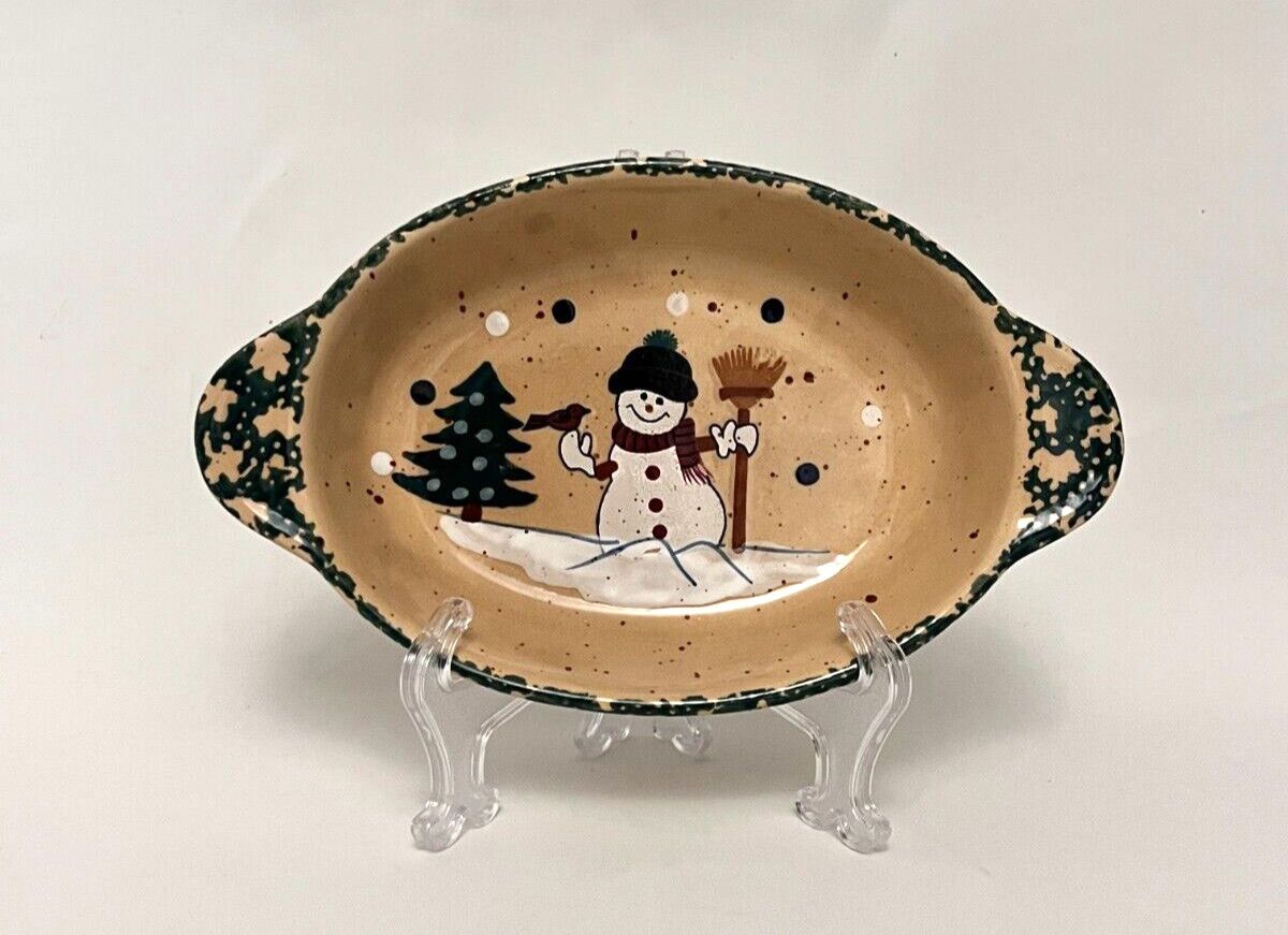 OVAL BAKER SNOWMAN 8.5"