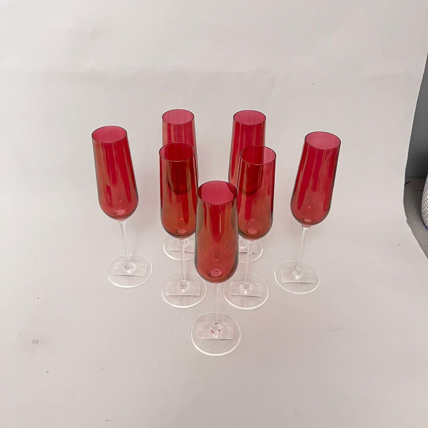 RUBY CHAMPAIGNE SET 7 9.5"