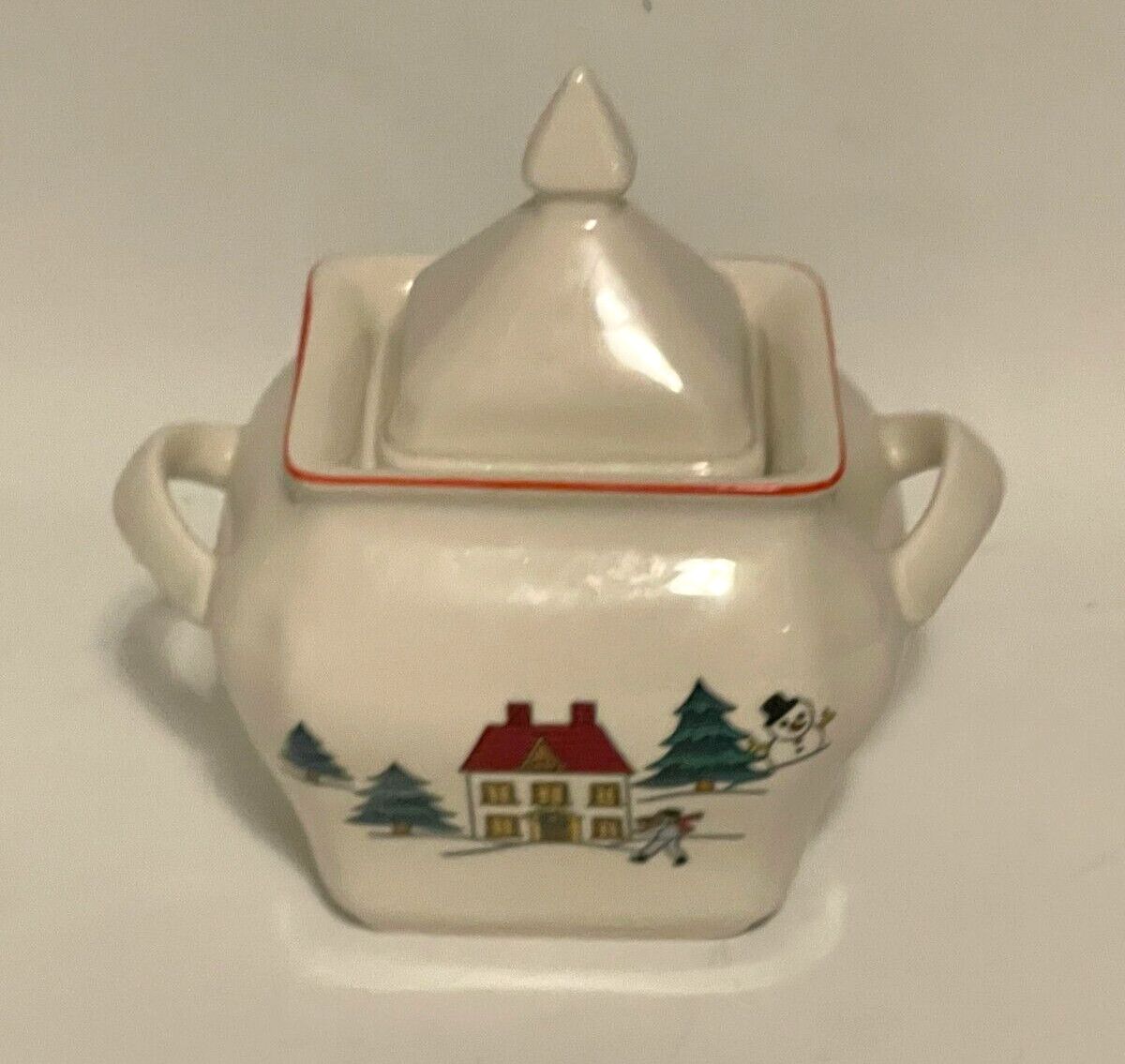 THE JOY OF CHRISTMAS SUGAR BOWL 3 1/2"