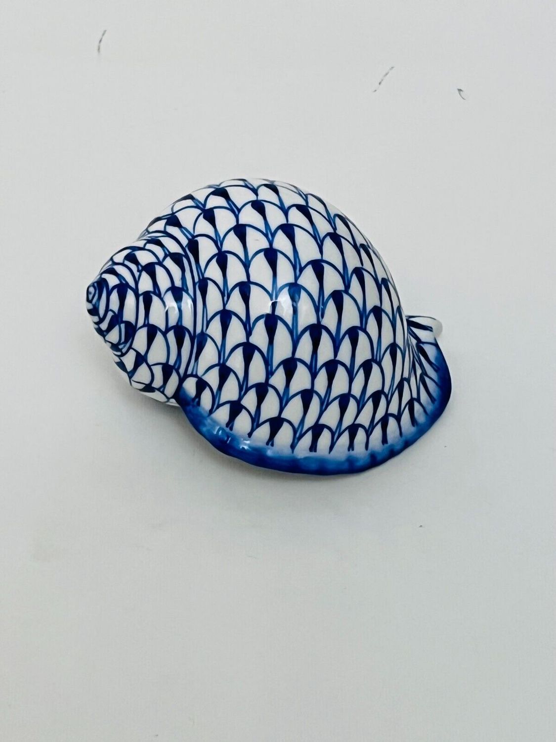 BLUE AND WHITE CONCH SHELL