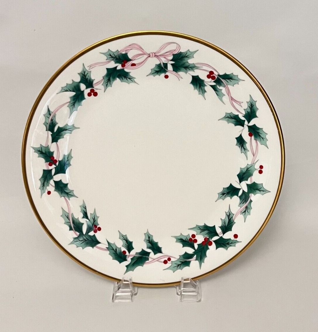 RIBBON HOLLY  CHOP PLATE 12 1/8"