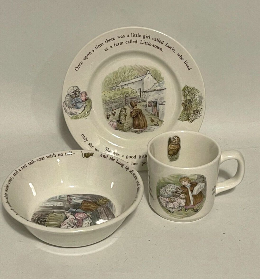 MRS. TIGGY-WINKLE CHILD 3 PIECE SET
