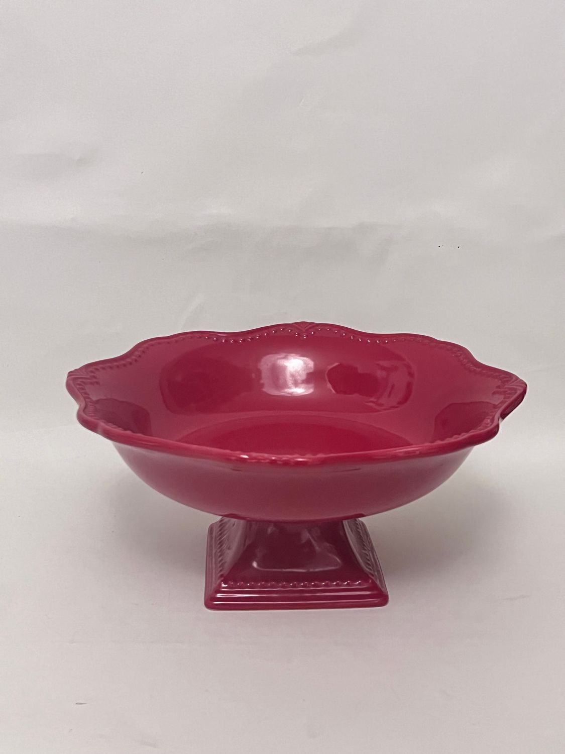 PAVILLION BERRY RED FOODED BOWL 6'