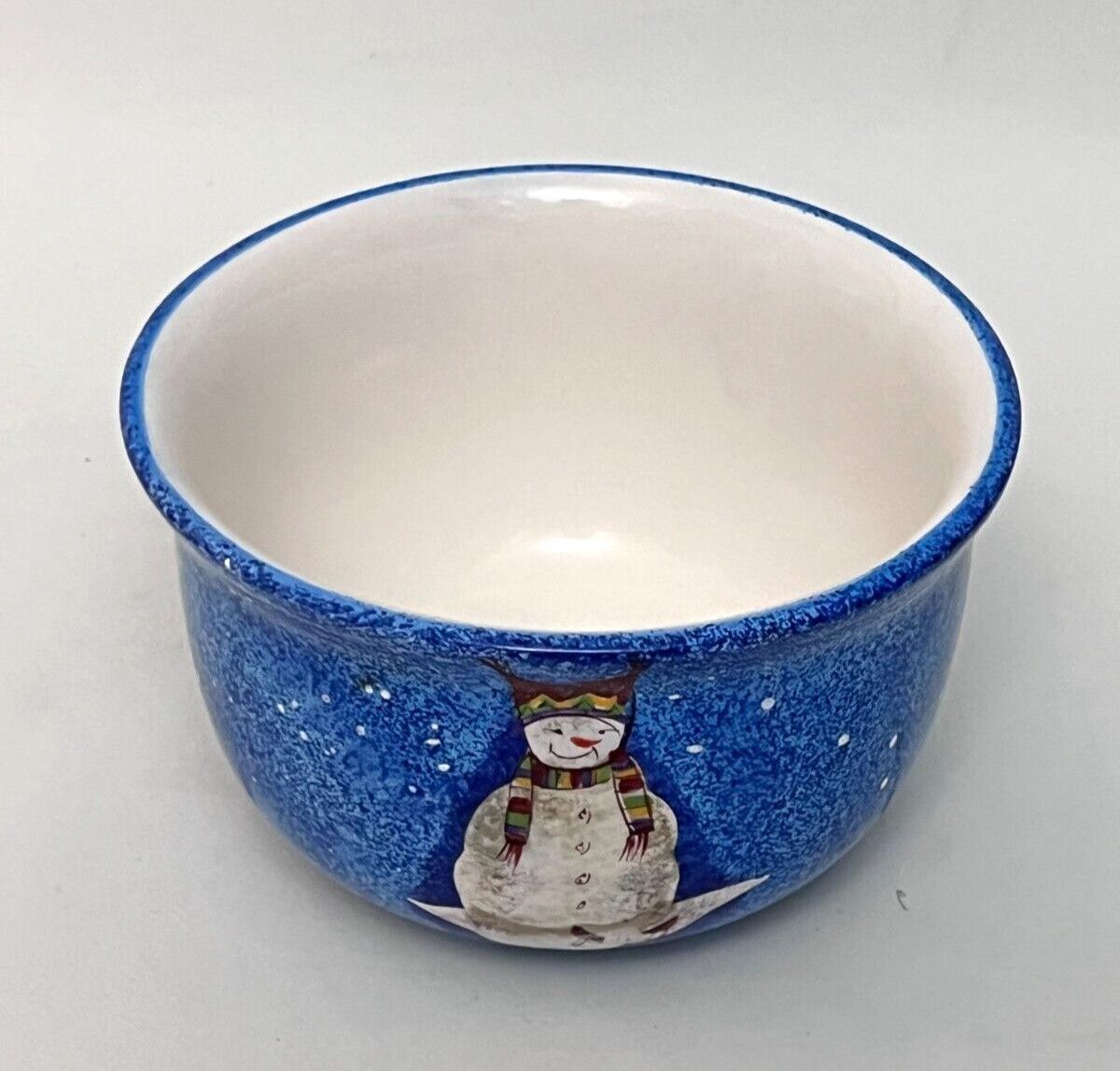 SNOWMATES BLUE SOUP/CEREAL BOWL 6 1/8"