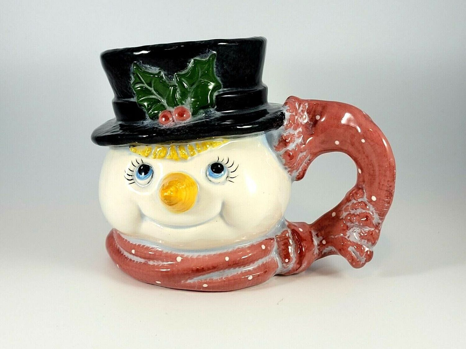 SNOWMAN HAPPY FACE MUG