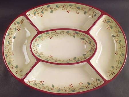 PEPPERBERRY OVAL SERVER 5 PARTS 18 "