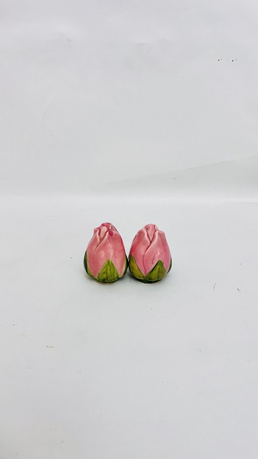 DESERT ROSE SMALL ROSE SALT AND PEPPER  2 1/2"