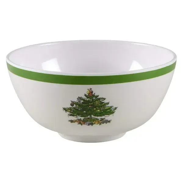 CHRISTMAS TREE BOWL MELAMINE 5 7/8"