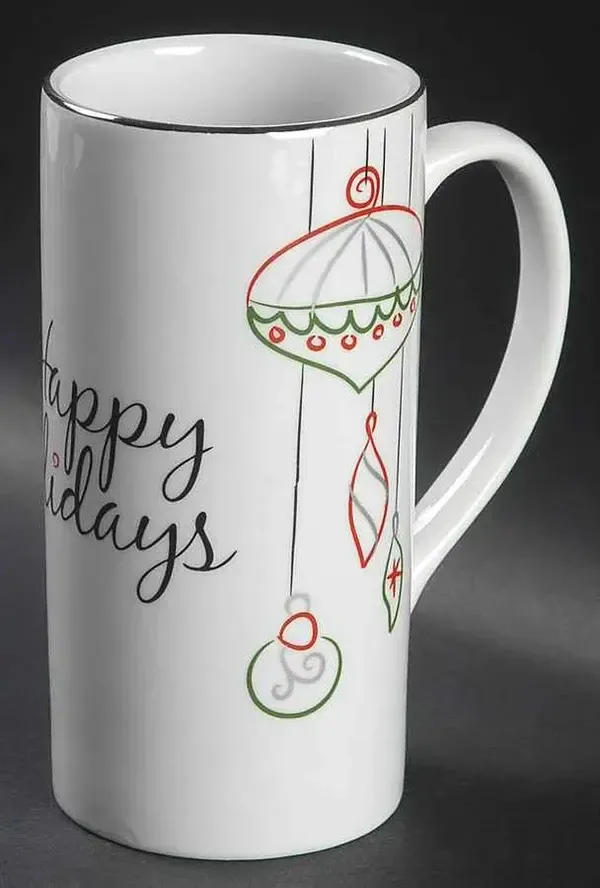 EAT, DRINK,AND BE MERRY MUG TALL 6"