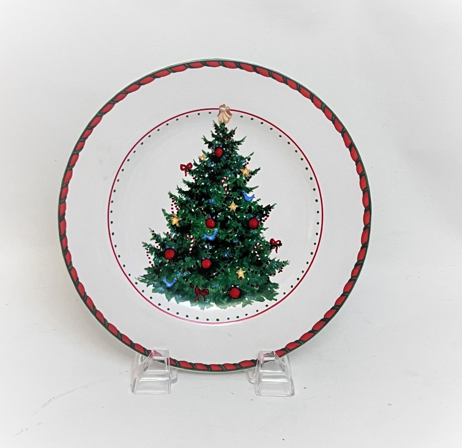 HOLIDAY CHEER  SALAD 8 3/8" PLATE CHRISTMAS TREE
