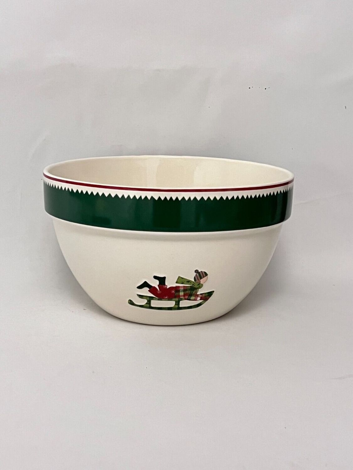 WINTER SCENIC SALAD BOWL 9 1/4"