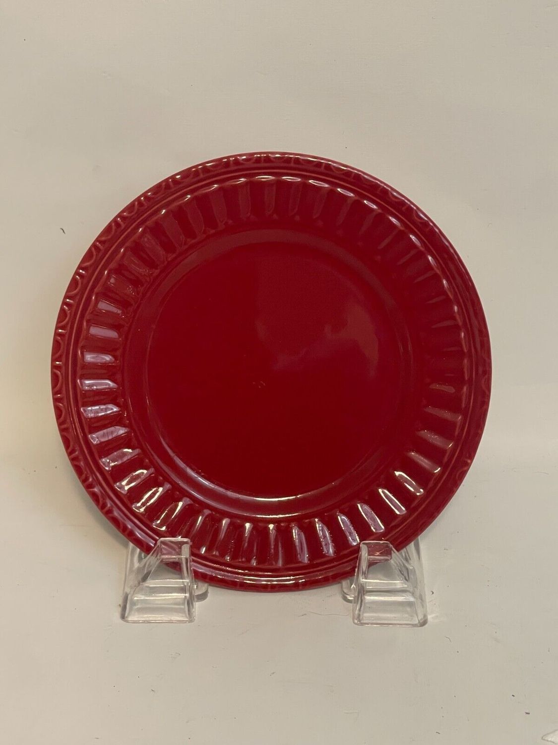 ITALIANA RED BREAD &amp; BUTTER PLATE 6"