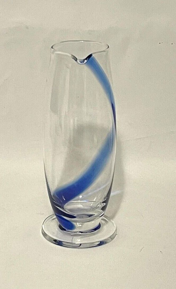 COBALT SWIRL MARTINI PITCHER