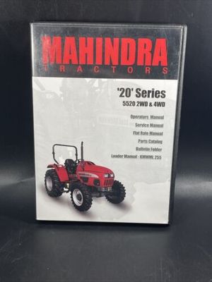 20 Series 5520 2WD &amp; 4 WD Tractor Shop Service Repair Manual CD