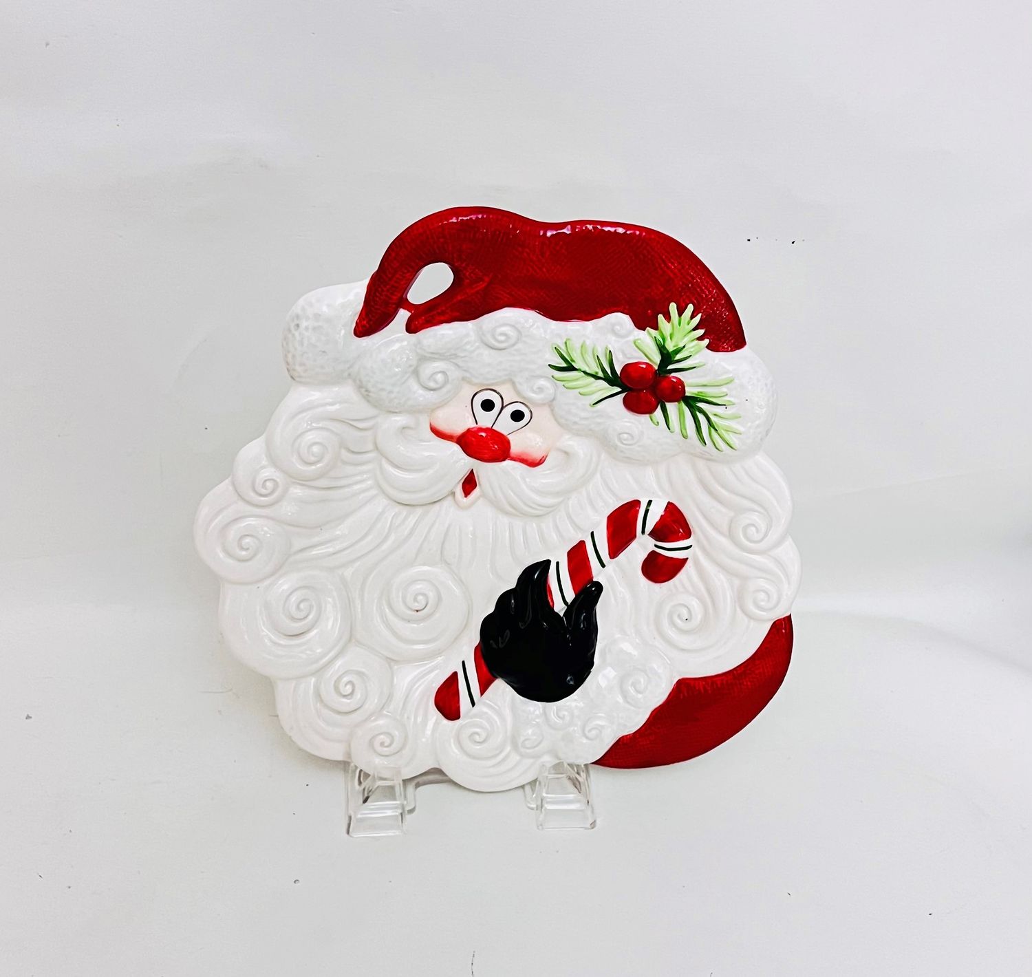 YULETIDE HOLIDAY CANAPE PLATE 10 1/4"