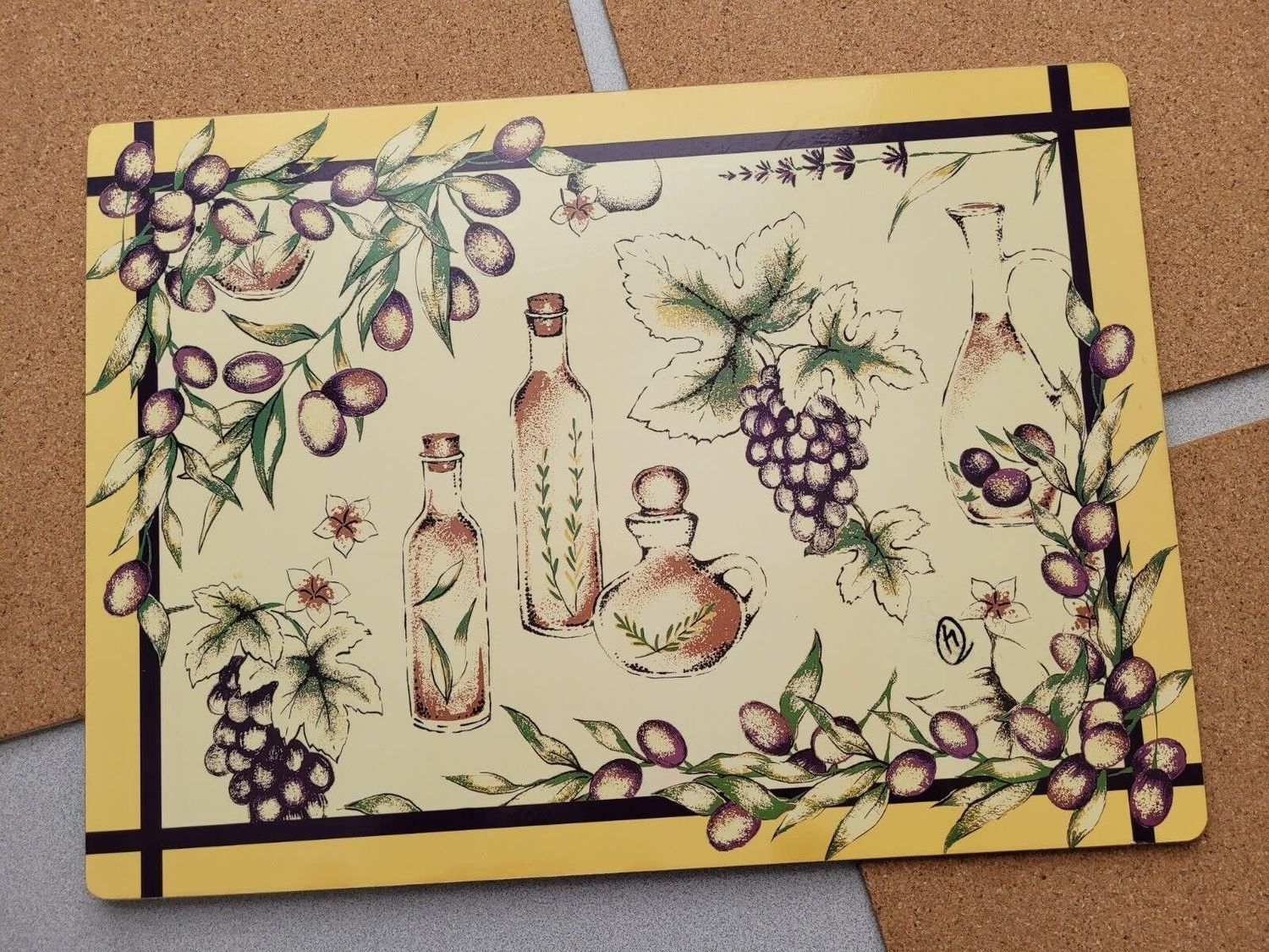 OLIVE OIL PLACEMAT 11 1/2 x 15 5/8"