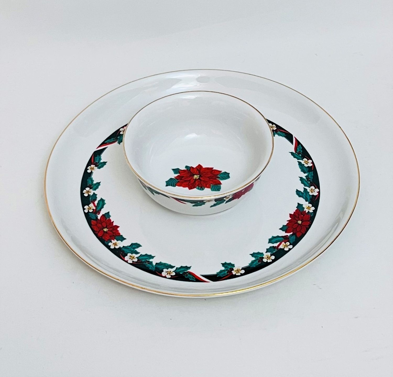 DECK THE HALLS CHIP AND DIP BOWL