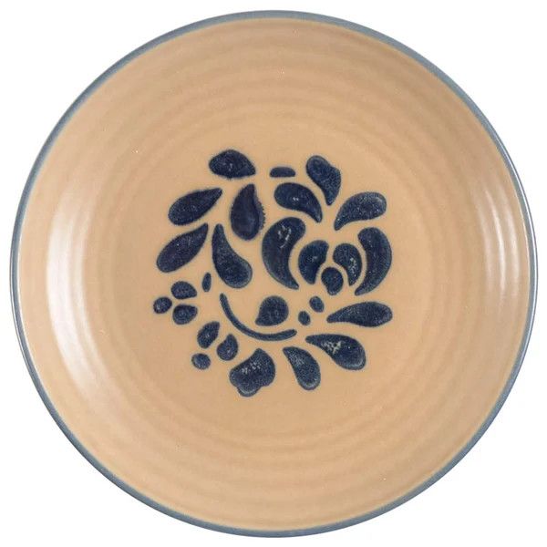 FOLK ART SALAD PLATE 6 3/4" USA