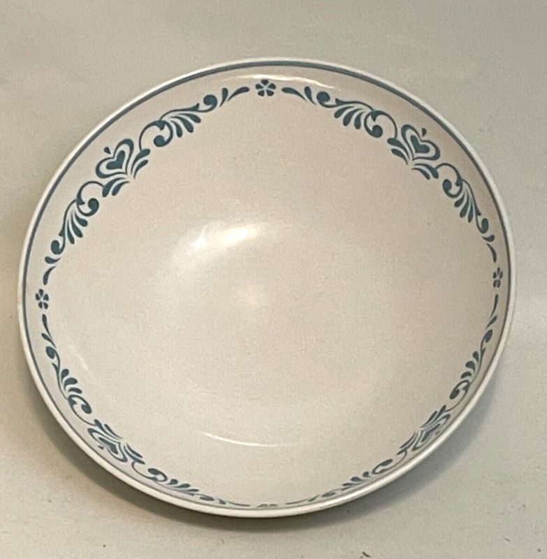 BLUE FANCY VEGETABLE BOWL  8 1/4&quot;
