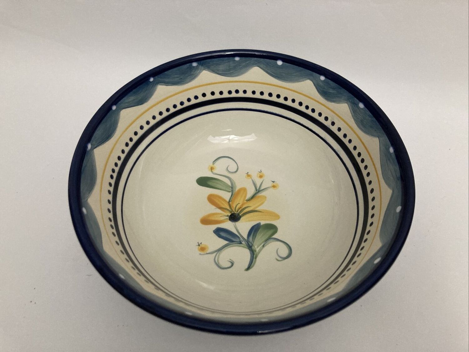 BELLA FLORA ROUND VEGETABLE BOWL 10"