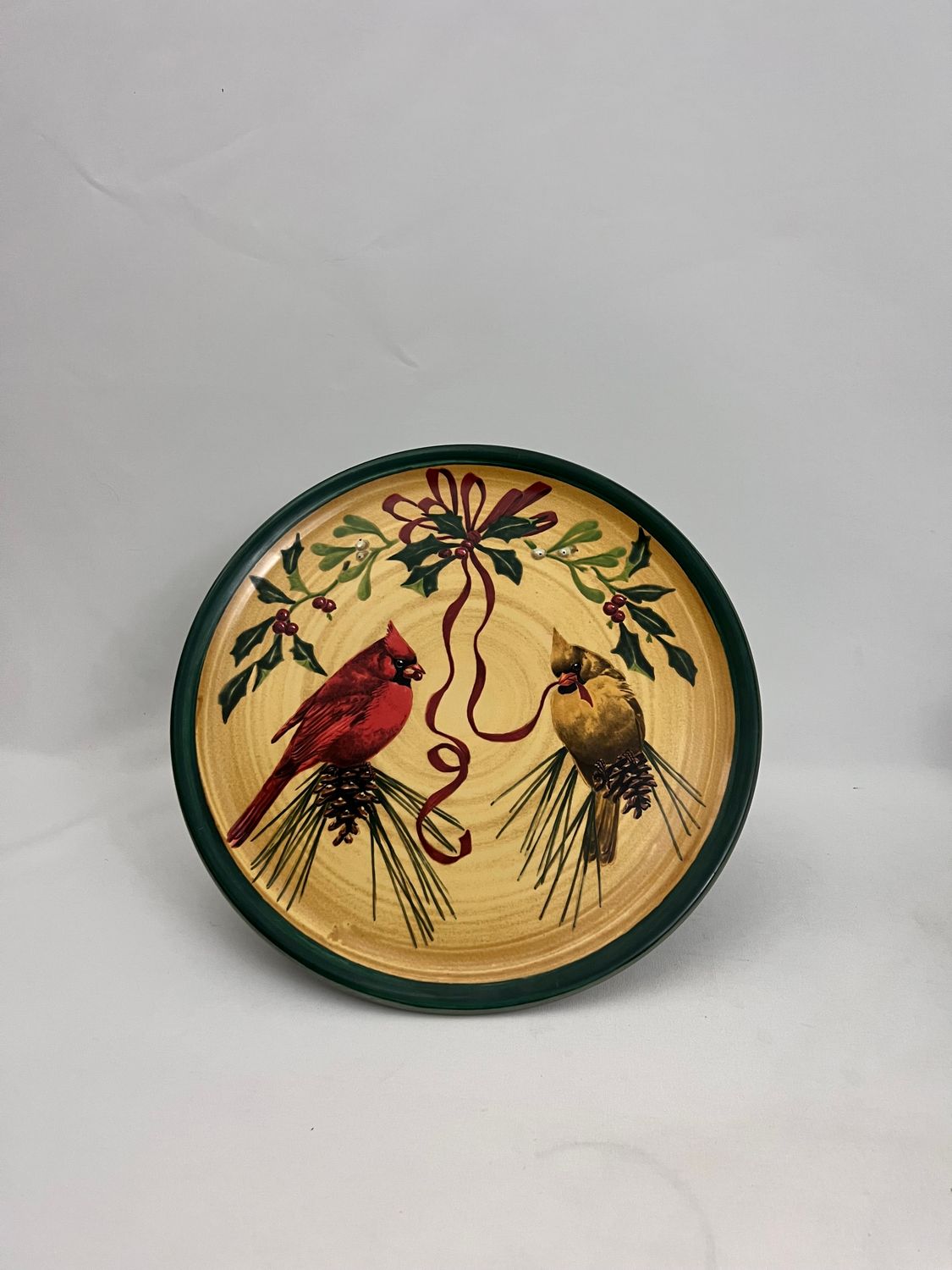 WINTER GREETINGS CAKE STAND 12 1/2"