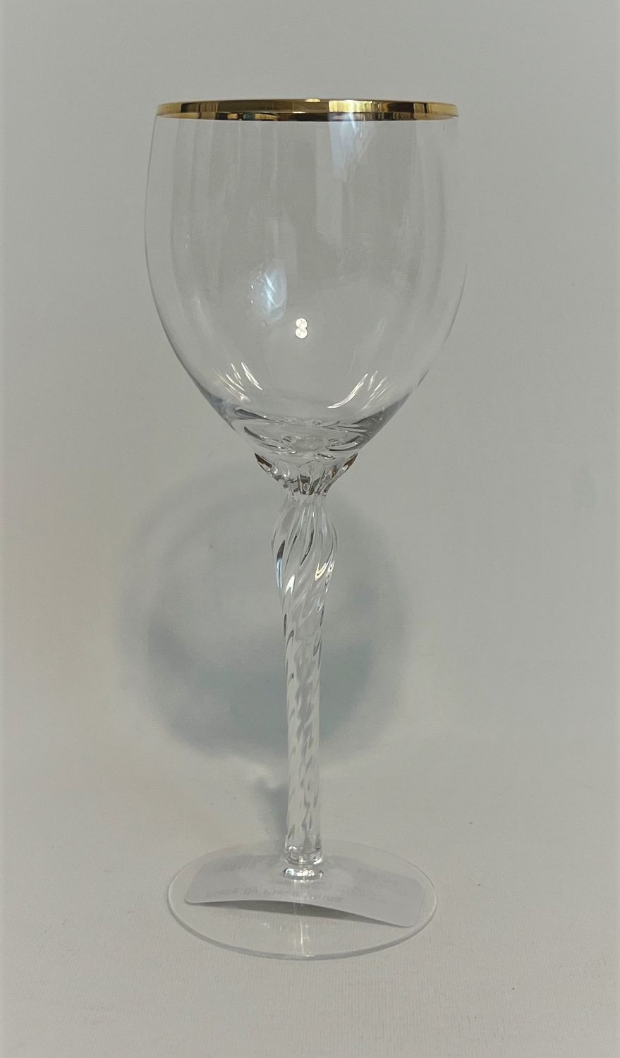 MONROE CRYSTAL WINE GLASS  7 7/8"