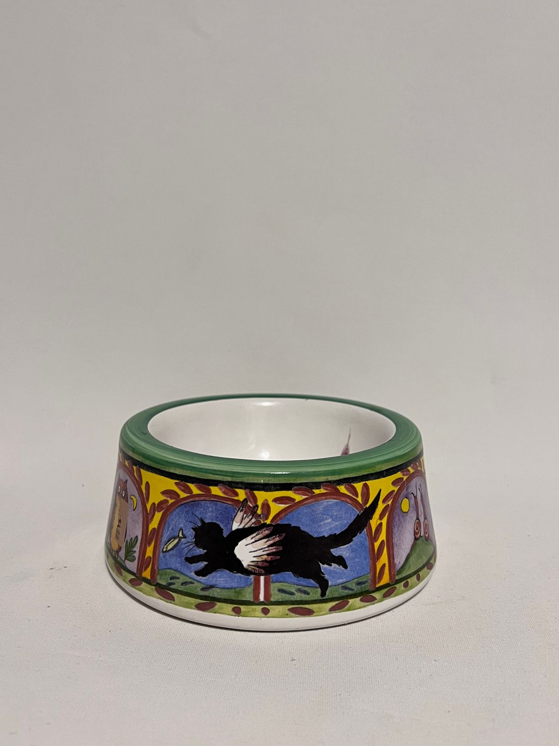REIGNING CATS AND DOGS FOOD DISH 5.5"