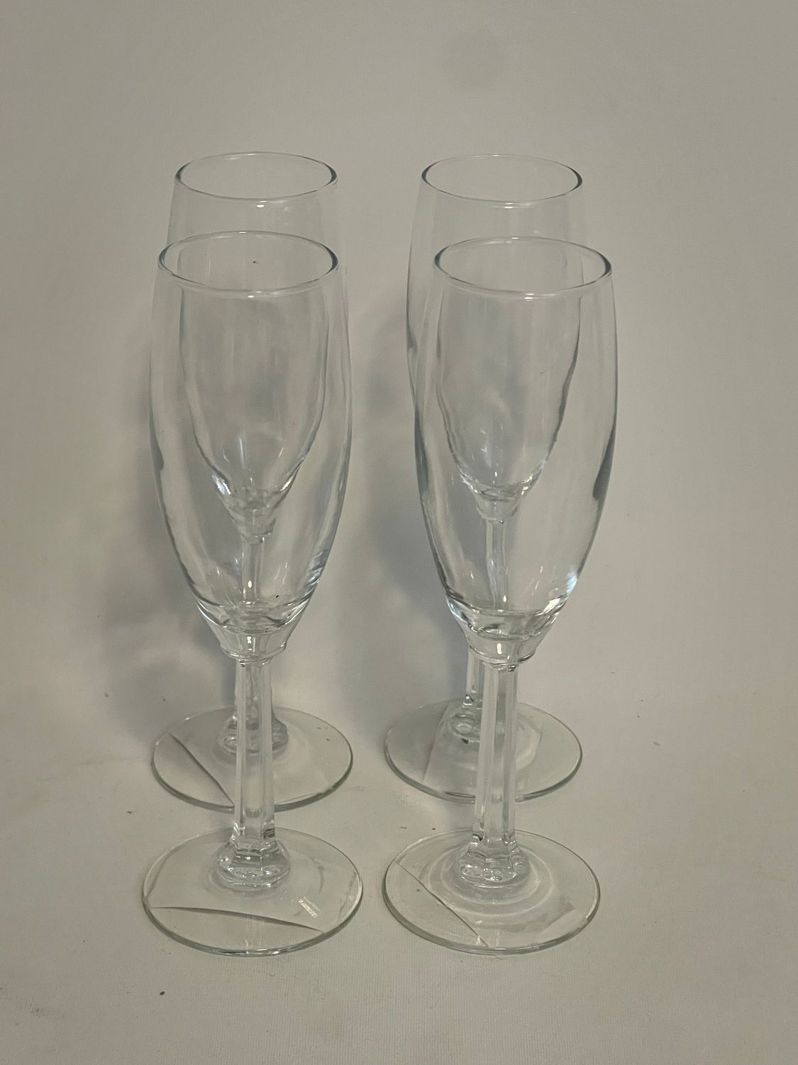 NAPA COUNTRY CRYSTAL CHAMPAIGNE SET OF 4  -8"