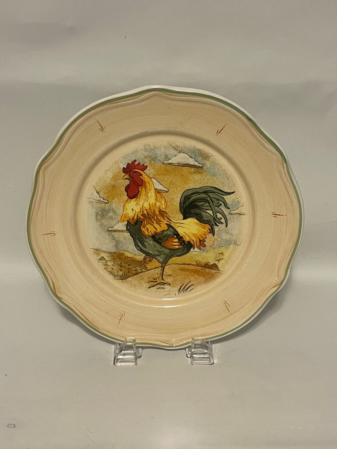 ROYAL ROOSTER DINNER PLATE 10 7/8"