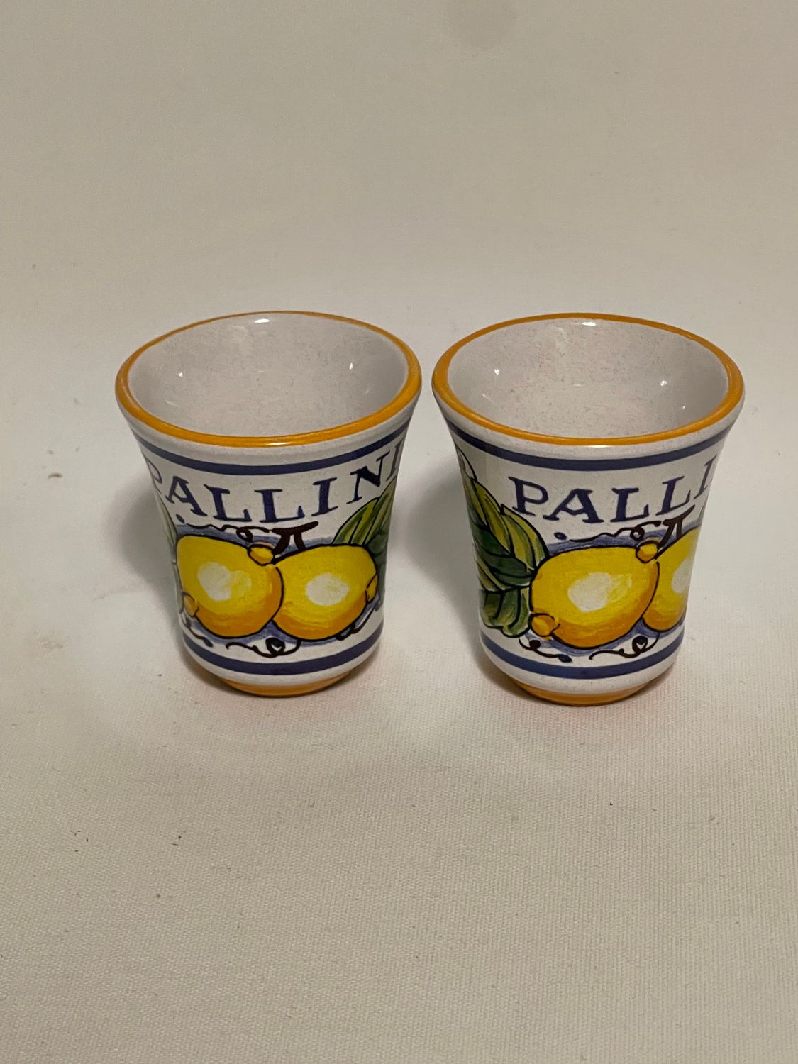 PALLINI LEMONCELLO SHOT GLASSES SET OF 2