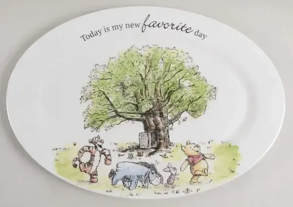 WINNIE THE POOH 95 YEAR OVAL PLATTER 14"