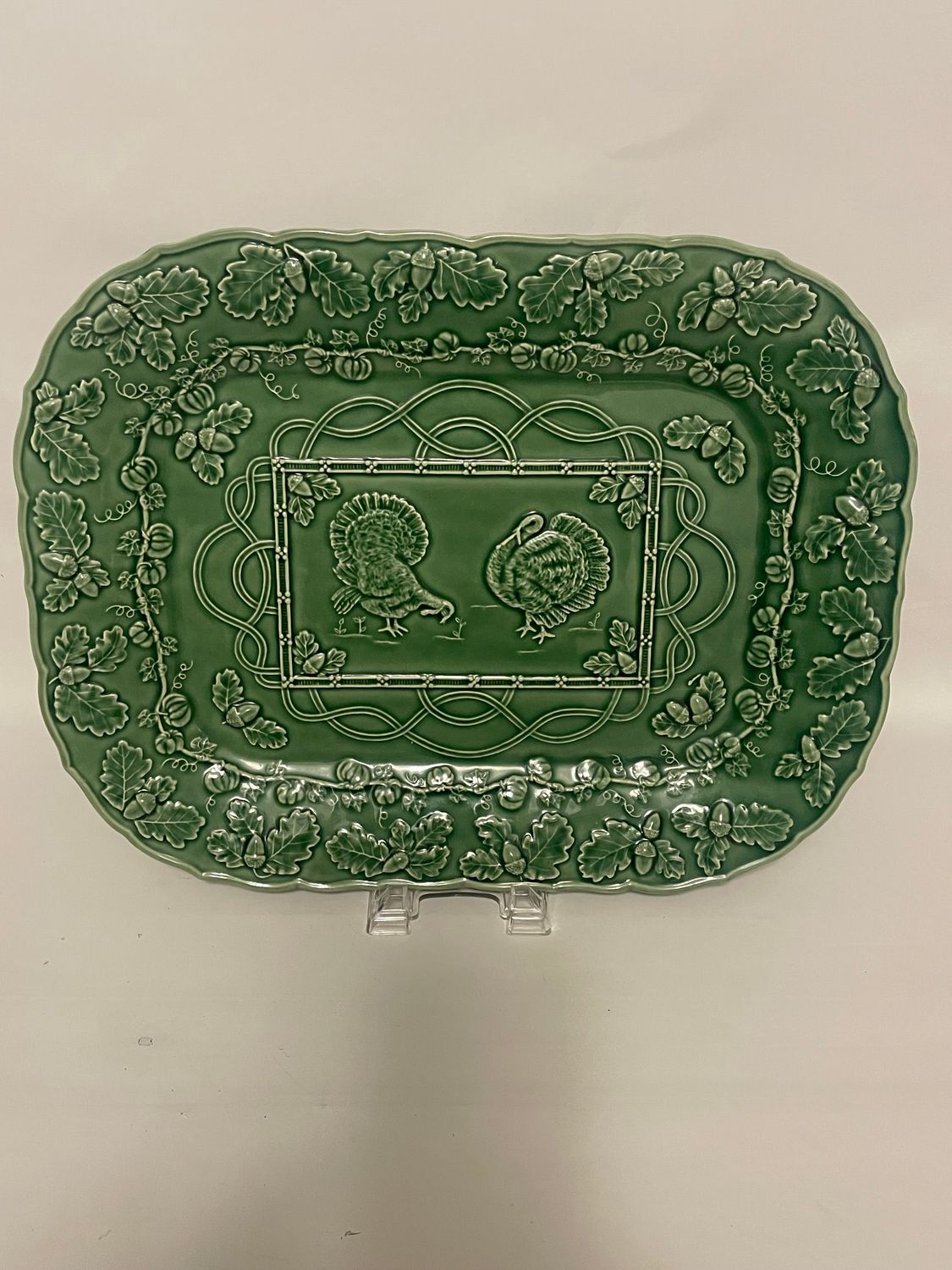 TURKEY GREEN TRAY 18 5/8"