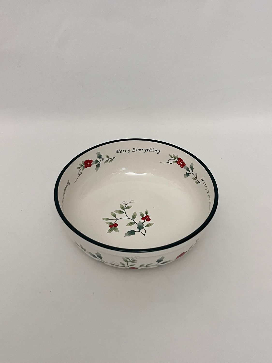 WINTERBERRY MERRY EVERYTHING CANDY BOWL