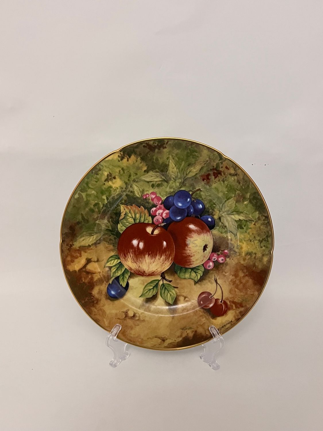 STILL LIFE APPLE / GRAPE 10 1/8" DINNER PLATE